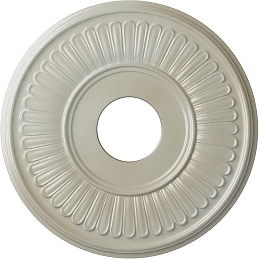 15 3/4"OD x 3 7/8"ID x 3/4"P Berkshire Ceiling Medallion (Fits Canopies up to 7"), Hand-Painted Flash Blue