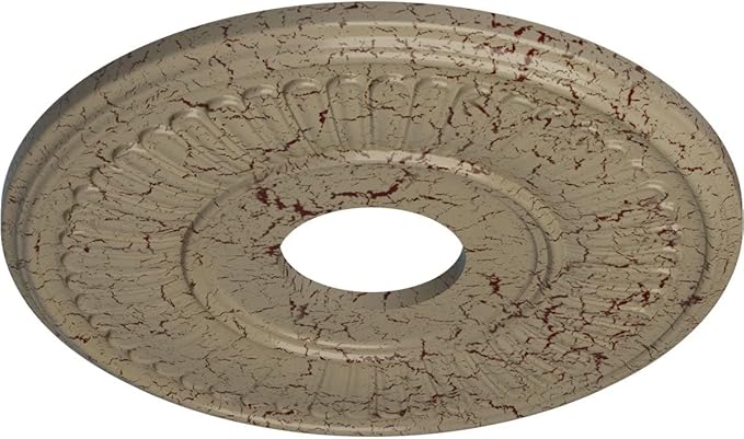 Ekena Millwork Berkshire Ceiling Medallion, Athenian Green Crackle