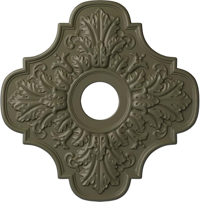 Ekena Millwork CM17PEPTFDecorative Ceiling Medallions Modeled After Original Historical Patterns & Designs, Painted Turtle