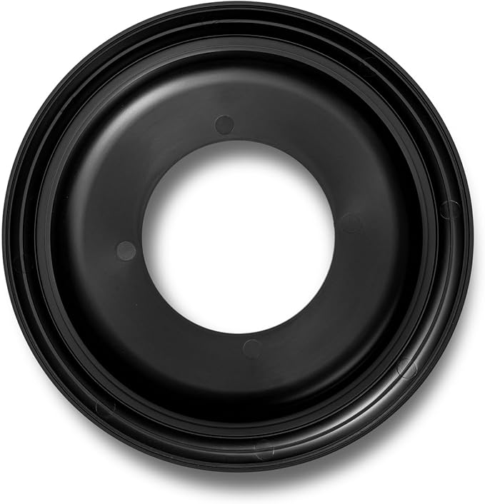 2 Packs Molded Nylon Ceiling Medallion for Light Fixtures and Ceiling Fans,9.8"OD x 4"ID x 0.94"P (Fits Canopies up to7-1/4") (Black)