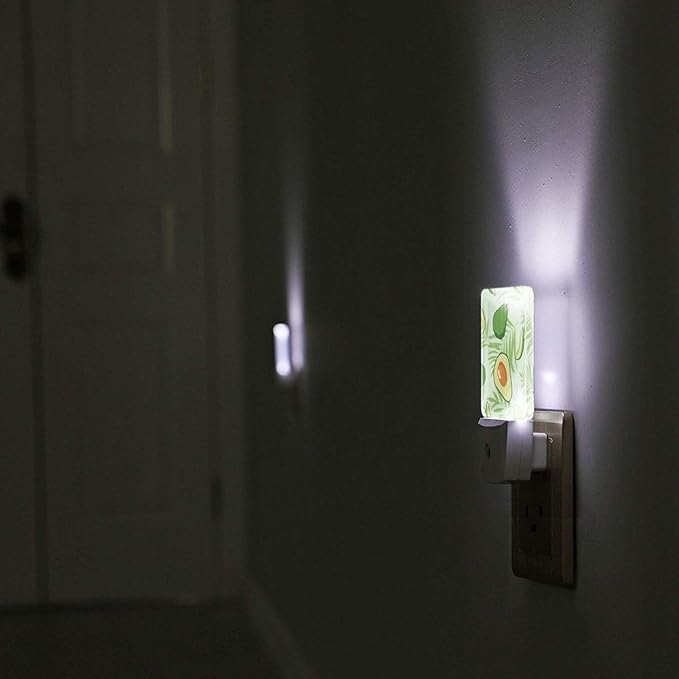 Night Light Plug-in Dusk to Dawn Smart Sensor White Led Nightlight for Bedroom Bathroom Kitchen Hallway Stairs Energy Efficient Decor Desk Lamp