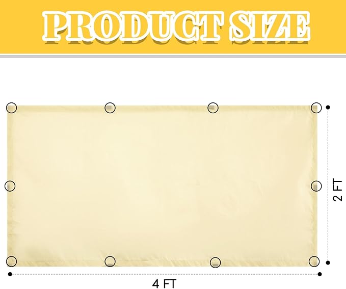 6 Pack Fluorescent Light Covers Magnetic Fluorescent Light Covers for Classroom Fabric Florescent Light Covers Light Filters for Office Hospital Home Classroom School Warm Yellow