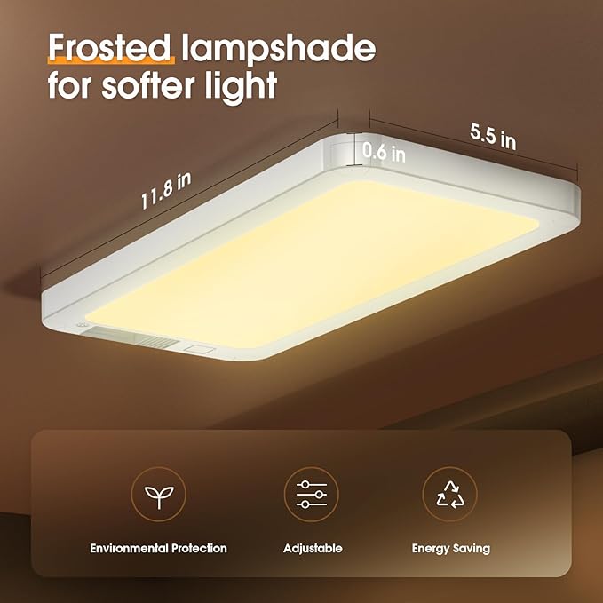 LILTSDRAE RV Lights Interior 1700LM，3 Color 12V Volt Led Light, Super Bright 120 LEDs Dome Light Fixture for RV Accessories/Camper/Car/Trailer/Boat (Frosted Finish/(Cold +Warm+Natural Light) 2PCS)
