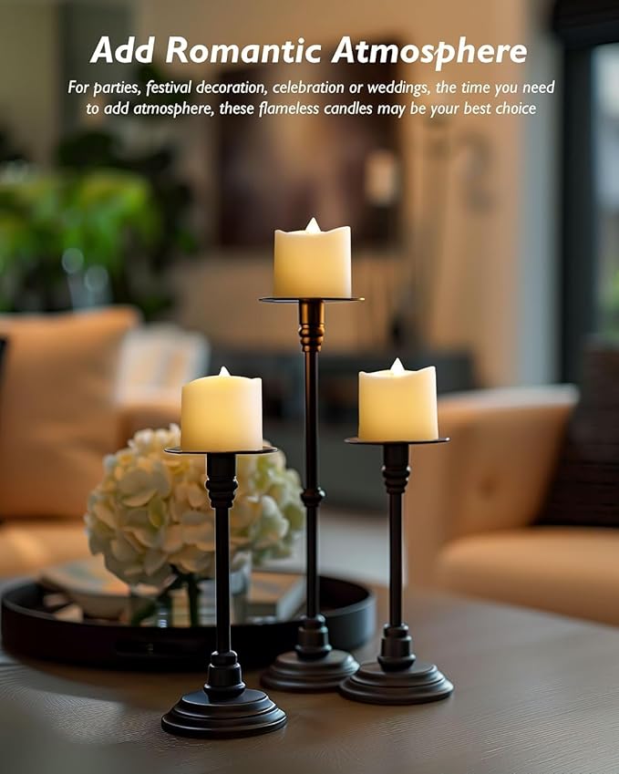 Homemory 24Pack 400+Hour Remote Control Flameless Candles, 2/4/6/8H Timer Led Votive Candles, Battery Operated Tea Lights for Wedding Table Centerpiece, Holidays, Halloween Pumpkins, Christmas Decor
