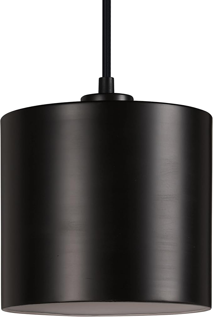 Aspen Creative 61134-11, One-Light Hanging Mini Pendant Ceiling Light, Transitional Design in Oil Rubbed Bronze Finish, 7" Wide