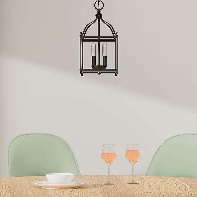 Kichler Larkin 14.75" 2 Light Pendant in Black