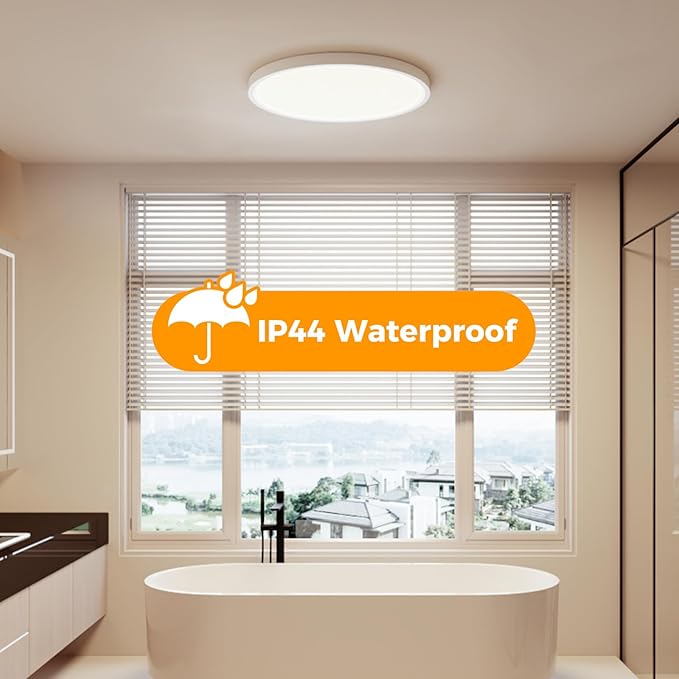 18Pack LED Flush Mount Ceiling Light,12inch 24W,2700K-6500K 5 Color Temperature Selectable Ceiling Lights, 3200LM Low Profile Ceiling Light for Bedroom Kitchen Hallway