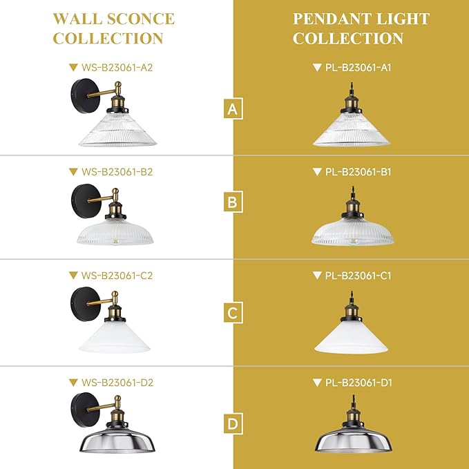 Vintage Wall Sconces Set of 2 Indoor 110V Hardwired Smoked Glass Wall Mounted Lamp Light Fixtures for Bathroom Vanity Kitchen Hallway Stairway, Anti-Rust Brushed Bronze Finish, E26 Base, WS-23061-D2