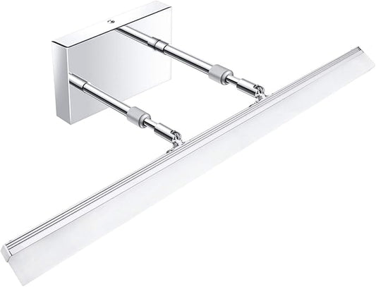 Aipsun 24 inch Dimmable LED Vanity Lights Adjustable Bathroom Light Fixtures Over Mirror Chrome Modern Vanity Lighting(White Light)
