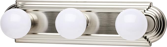 Nuvo Lighting 60/300 Transitional Three Light Vanity in Pwt, Nckl, B/S, Slvr. finish