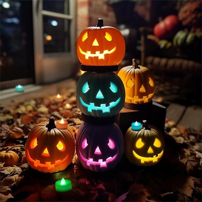 BEICHI Color Changing LED Tea Lights Bulk, 12 Pcs Flameless Tealight Candles with Colorful Lights, Battery Operated Colored Fake Candles, No Flickering Light, White Base