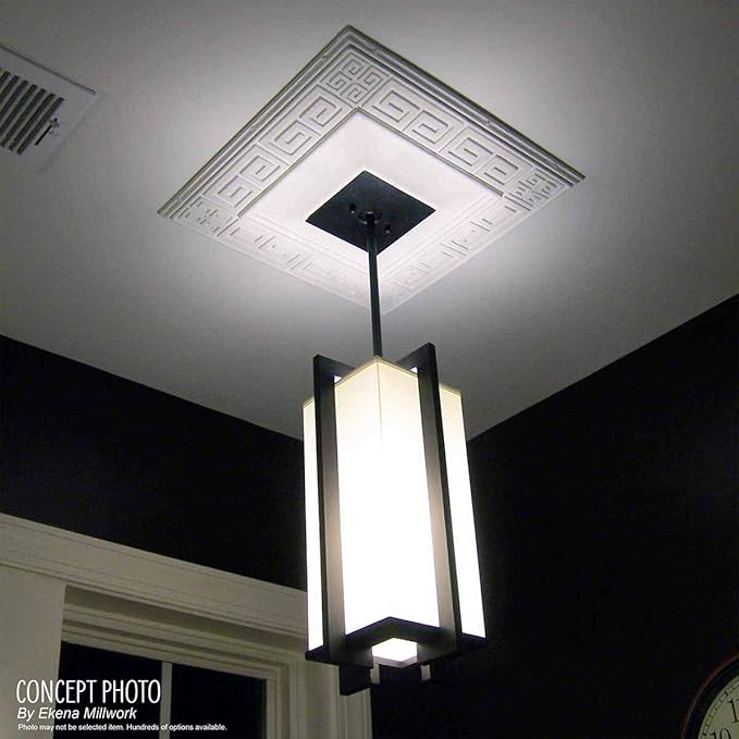 15 3/4"OD x 3 7/8"ID x 3/4"P Berkshire Ceiling Medallion (Fits Canopies up to 7"), Hand-Painted Athenian Green