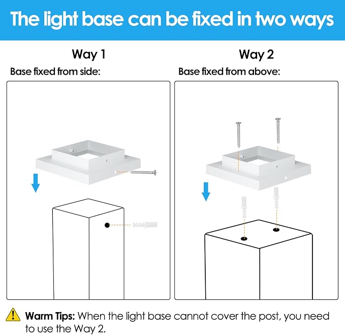Mlambert 4 Pack Solar Post Lights Outdoor, Waterproof Fence Cap for Deck, 4x4 6x6 Wooden Vinyl Outdoor Lights with Shinning Effect, White