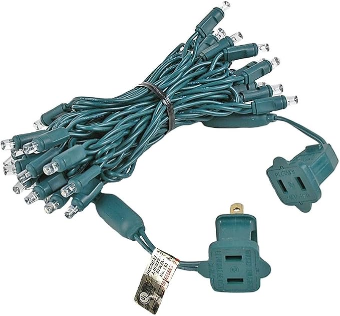 Novelty Lights 11.5 Feet 35 LED String Light, Warm White on Green Wire, 4" Spacing Short Fairy Lights, Connectable End-to-End, UL Listed for Indoor/Outdoor