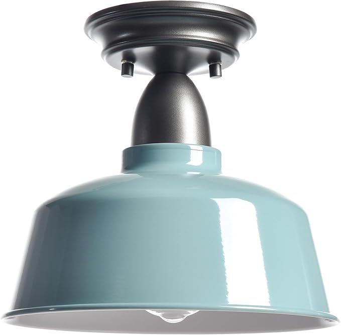 Blue Ceiling Light Fixture Macarons Indoor Ceiling Lights for Hallway Laundry Basement 10 in Barn Style Kitchen Light Fixtures Outdoor Ceiling Lights for Porch…