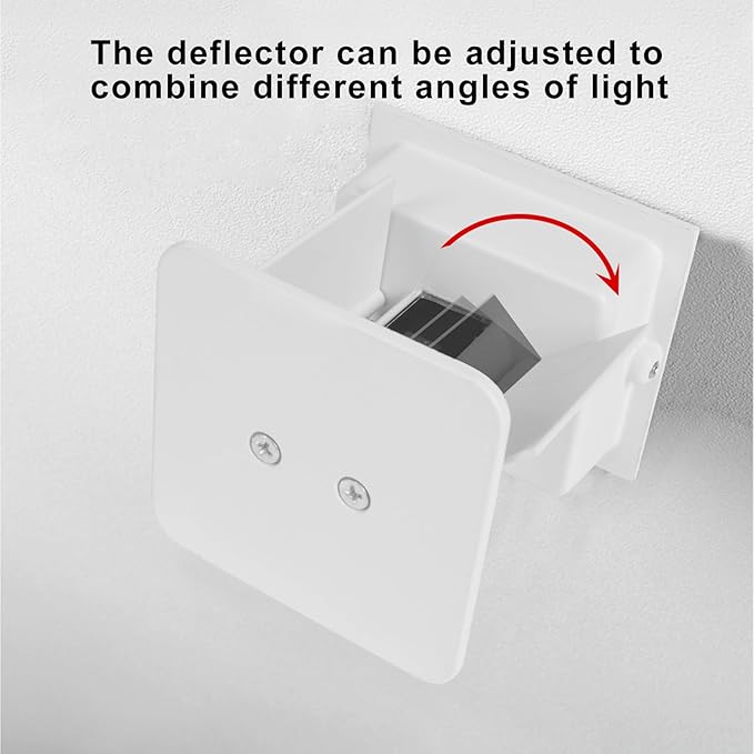 4 PCS LED 12W Outdoor Wall Lights Sconces Exterior/Interior Up and Down Lights IP65 Waterproof Modern Outdoor Lighting Fixtures Square Aluminum Exterior Wall Mount Light White 4000K Natural Lights