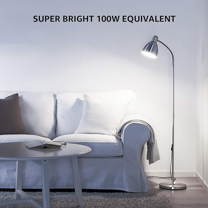 Lepro 100W Equivalent LED Light Bulbs, 14W 1500 Lumens Daylight White 5000K Non-Dimmable, A19 E26 Standard Base, 10000 Hour Lifetime, Pack of 3