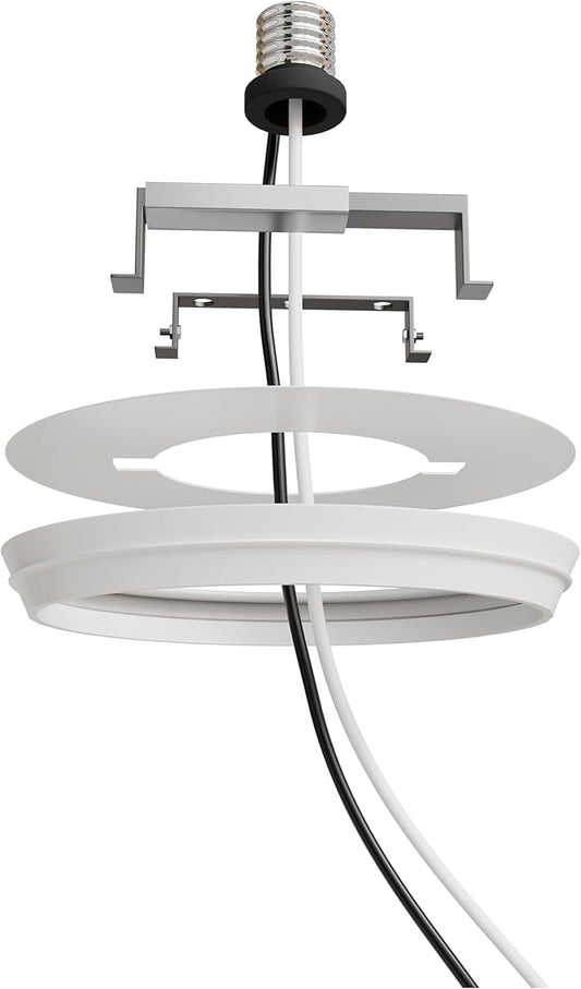 OHLECTRIC Recessed Can Light Conversion Kit to Pendant Lights – Medium Base Converter Compatible with 4”-6” Recessed Can Lights – Ideal for Kitchens, Bedrooms, Offices, and Damp Locations