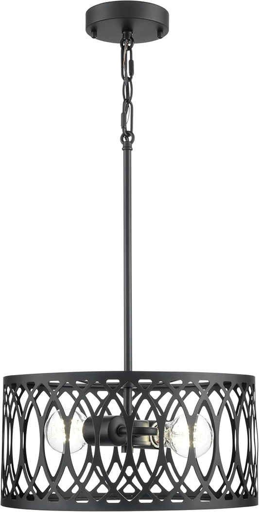 ML Lighting 42102-MB Arelyn 13" Wide 2-Light Pendant - Matte Black