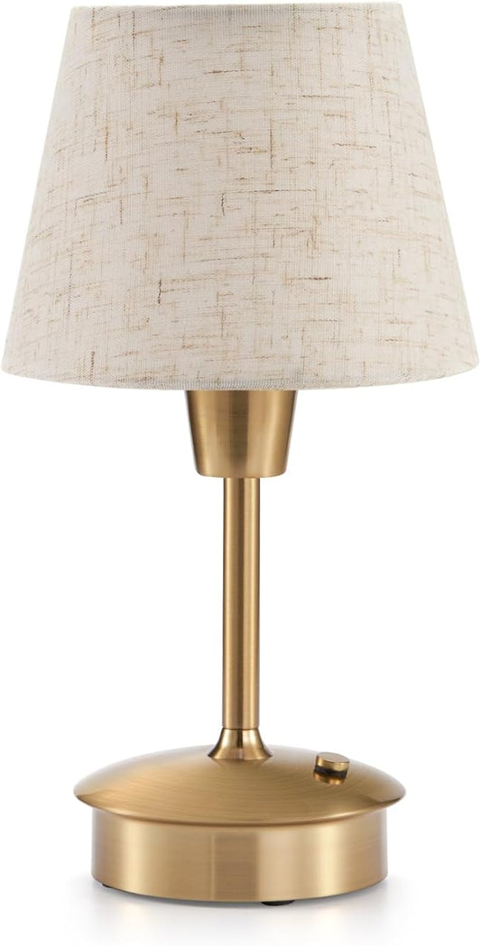 Small Cordless Table Lamp for Restaurant Dining Table, 5200mAh Rechargeable Battery Operated Lamps, Portable Dimmable Touch Light Warm Ambient Lighting for Bedroom Living Room Kitchen Entryway Outdoor