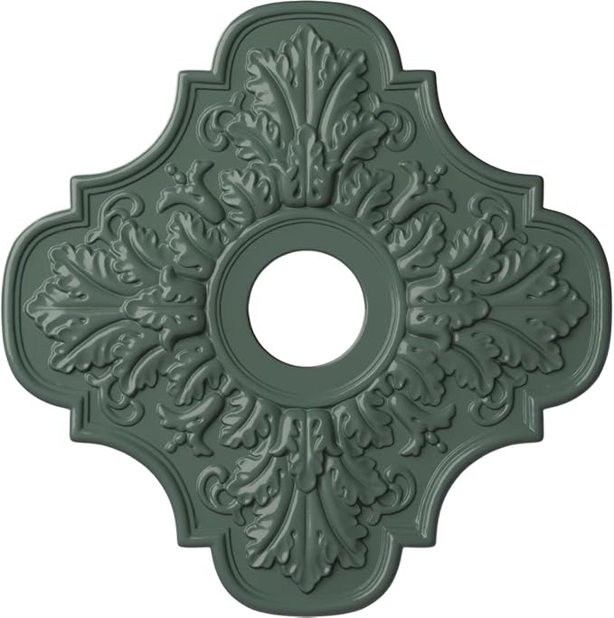 Ekena Millwork CM17PECBFDecorative Ceiling Medallions Modeled After Original Historical Patterns & Designs, Cloud Burst