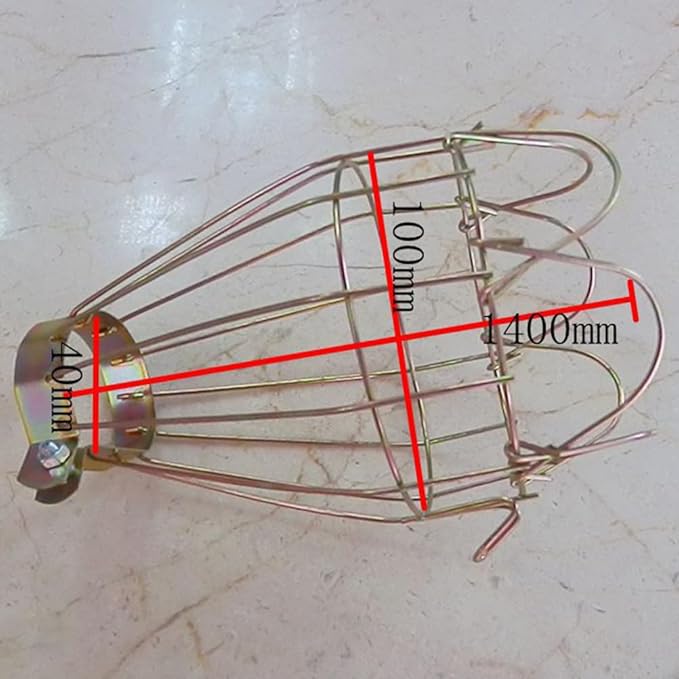DOITOOL Metal Lamp Bulb Guard: 8 Pack Vintage Light Cage Guard Hanging Lamp Covers Metal Bulb Cover for Pendant Farmhouse Light Bulbs