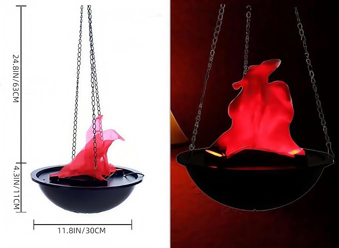 Simulated LED Fireplace Lantern USB & Battery Powered Flameless Light with Emulation Flame Table Decorative Lamp Copper Fireplace Ornament for Cozy Home Decor Free Standing Electric Log Burner