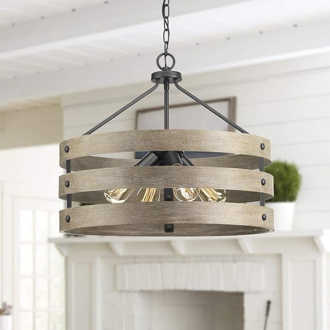 Gulliver Collection 4-Light Coastal Pendant Light Graphite