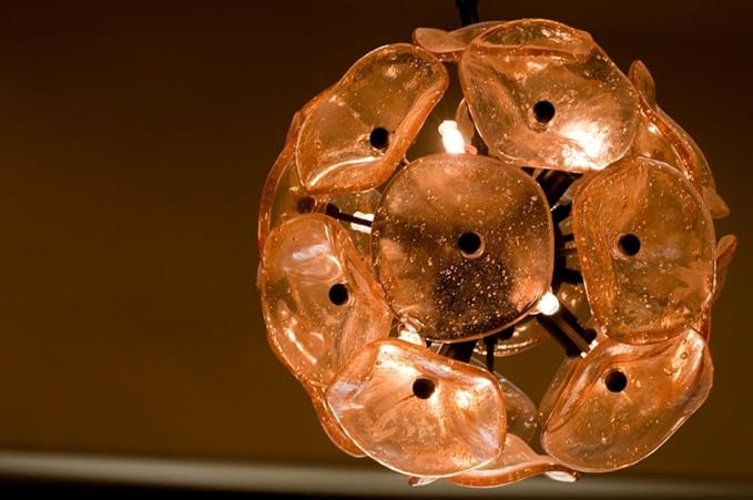 ET2 Fiori-12 Light Pendant in Leaf style-20 Inches Wide by 20 inches high -Traditional Installation