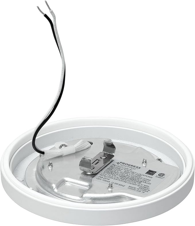 Progress Lighting 5-1/2" Emblem Collection Surface Mount LED, Aluminum in White