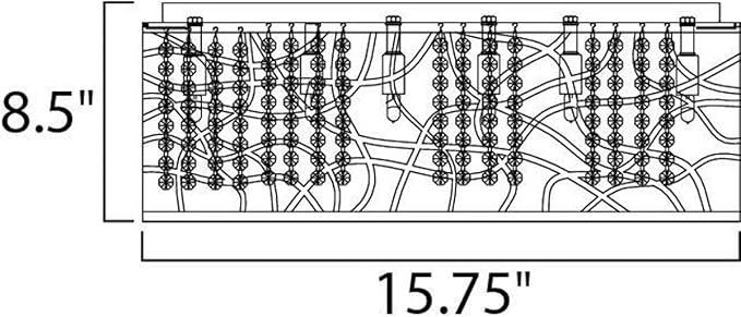 16294-PCCWX7 Troy 7 Light 15.75 inch Polished Chrome Flush Mount Ceiling Light