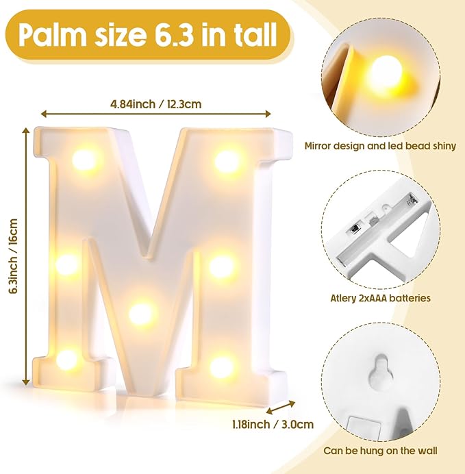 Woanger 8 Pcs 2026 Prom Light up Letters Sign Set LED Graduation Decorations Marquee Class of 2026 Ornaments for Graduation High School College Table Home Party Supplies, Battery Operated