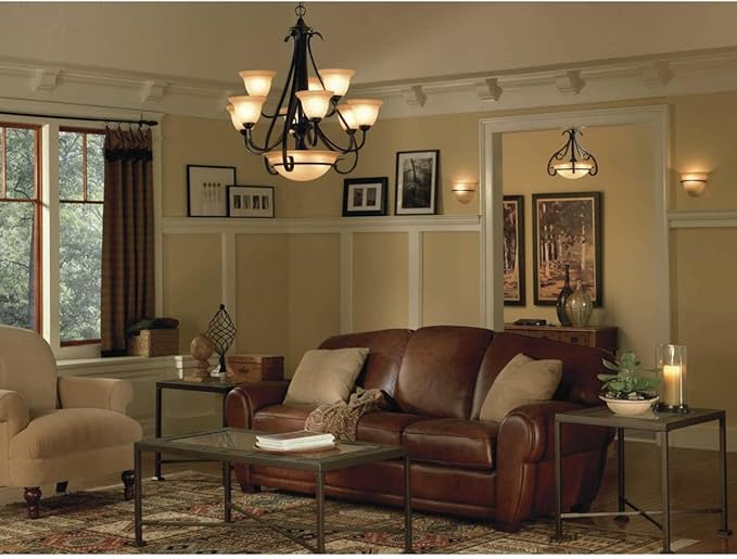 Progress Lighting 3-Light Foyer Pendant, Torino Collection, Indoor, P3843-77, Forged Bronze