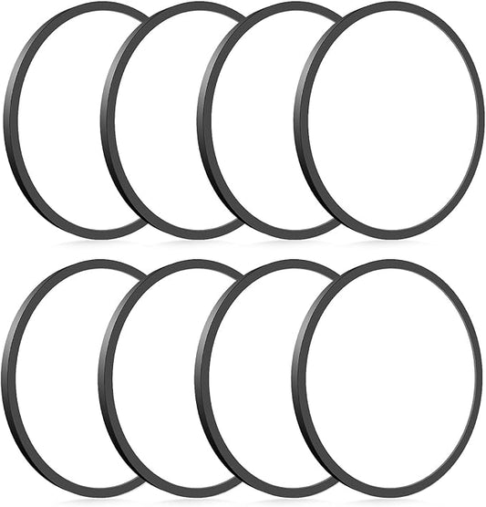 hepside 8Pack LED Flush Mount Ceiling Light Fixture, 9Inch 18W, Dimmable&3000K/3500K/4000K/5000K/6500K Adjustable Low Profile Ceiling Lights, Round Flat Ceiling Light for Closet,Kitchen,Hallway-Black