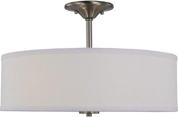 Progress Lighting P350167-009 Inspire Close-to-Ceiling, Brushed Nickel, 11.50x18.00x18.00