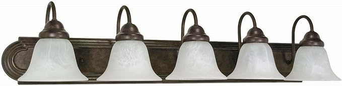 Nuvo Lighting 60/327 Traditional Five Light Vanity from Ballerina Collection in Bronze/Dark Finish