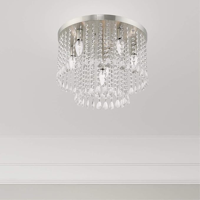 Livex Lighting 6 Lt Brushed Nickel Ceiling Mount