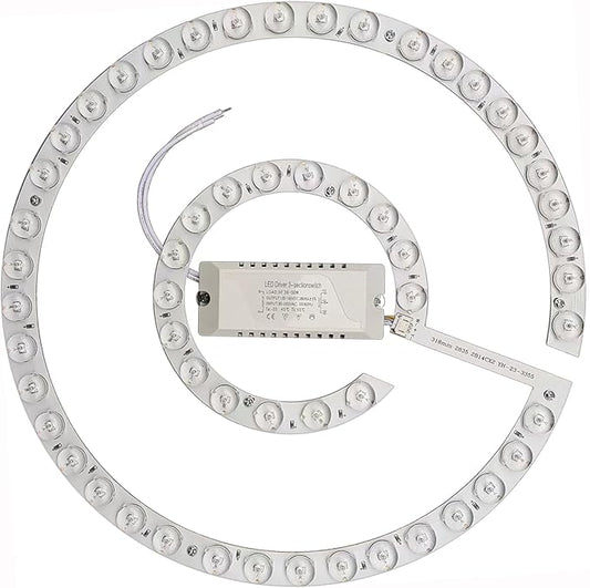 45W LED Close to Ceiling Flush Mount Fan Fandelier Retrofit Light Kit Replacement Engine Panel Board Light Bulb, 3CCT 3000K/4500K/6000K (45W)