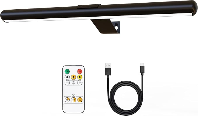 TINTINDOC 16inch Picture Light for Wall with Remote,Rechargeable Battery Dimmable Painting Lighting for Art Full Metal Magnetic, Timer Led Accent Lights for Gallery Dartboard Portrait on Home Wall