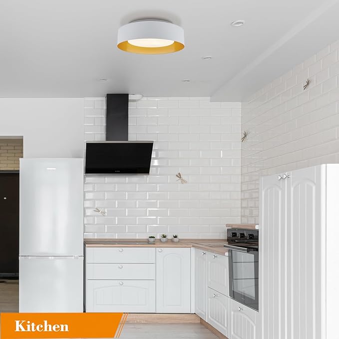 16in Ceiling Light, 3-Light E26 Bulb Type,Frosted Glass Lampshape, Large Modern Flush Mount Lamp Fixture for Living Room Bedroom Kitchen Hallway Foyer, Milk White