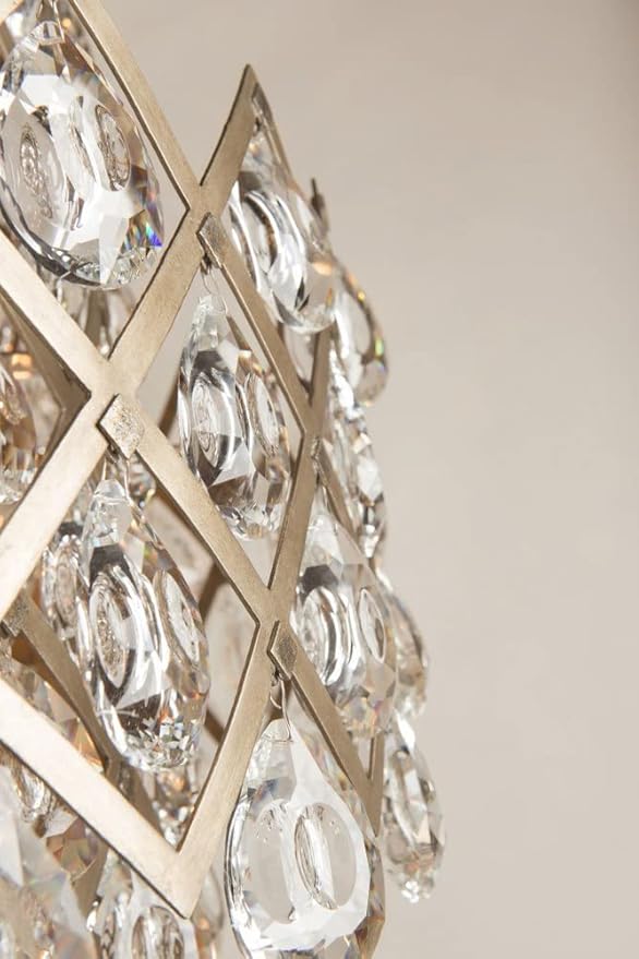 Corbett Lighting Tiara 11-Light Pendant - Vienna Bronze Finish with Clear Crystal Drops