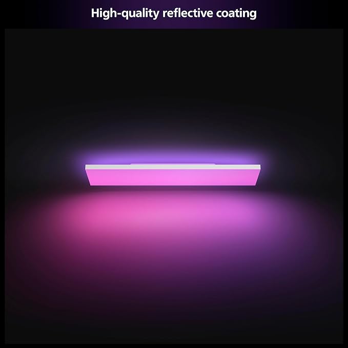 Philips Hue Datura Smart Ceiling Panel (Rectangular 11.81in x 47.24in) White & Color LED Ceiling Light, Bluetooth Compatible, Voice Control with Alexa, Apple Home & Google Assistant