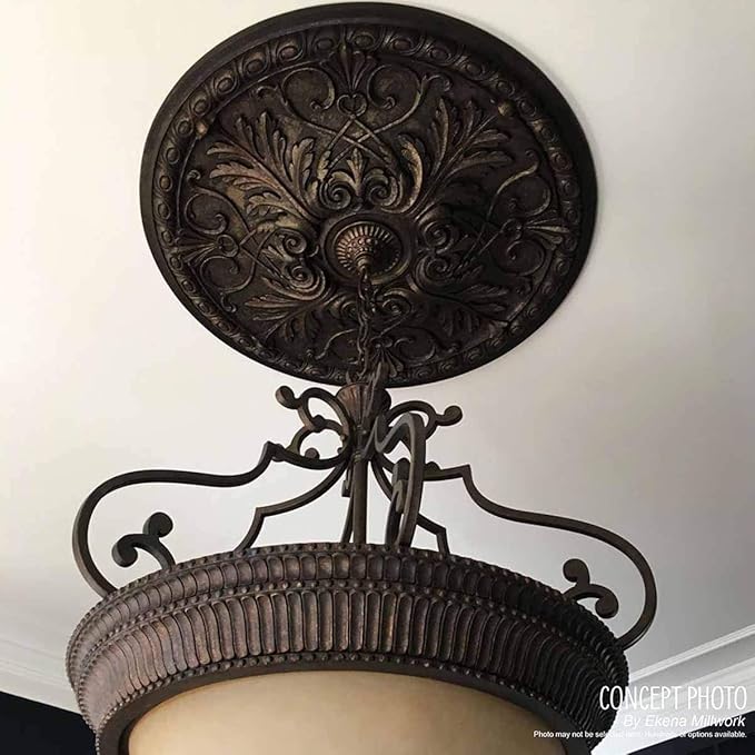 Ekena Millwork CM17PECGSDecorative Ceiling Medallions Modeled After Original Historical Patterns & Designs, Copper Green Patina