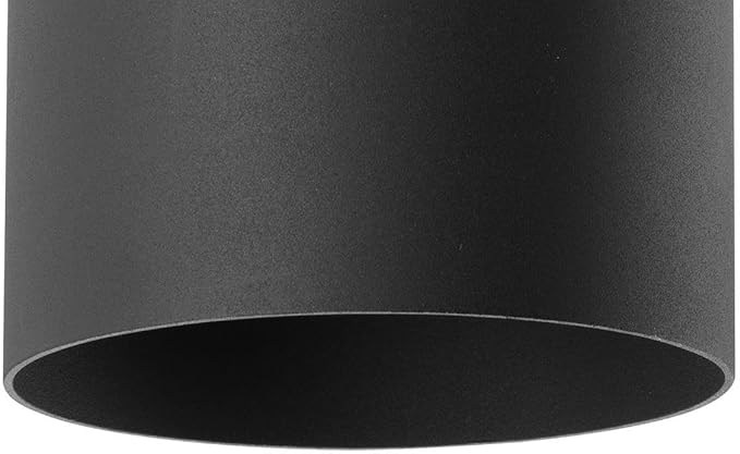 Progress Lighting 5-Inch Cylinder Outdoor Ceiling Light, 1-Light Modern Flush Mount Ceiling Light Fixture, Interior and Exterior Lighting for Home or Porch, Aluminum Construction, Black (P5774-31)