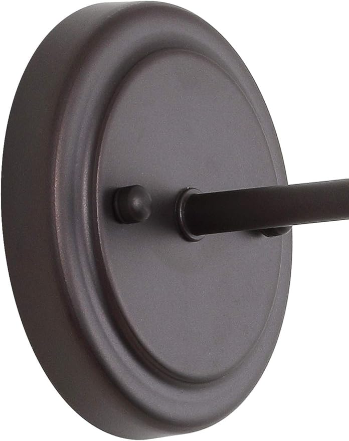 JONATHAN Y 17.5" Oil Rubbed Bronze 2-Light Industrial Farmhouse Metal Vanity Light Wall Sconce, Metal Shade for Bathroom Mirror, Kitchen, Entryway, LED Bulb Included (JYL7427A)