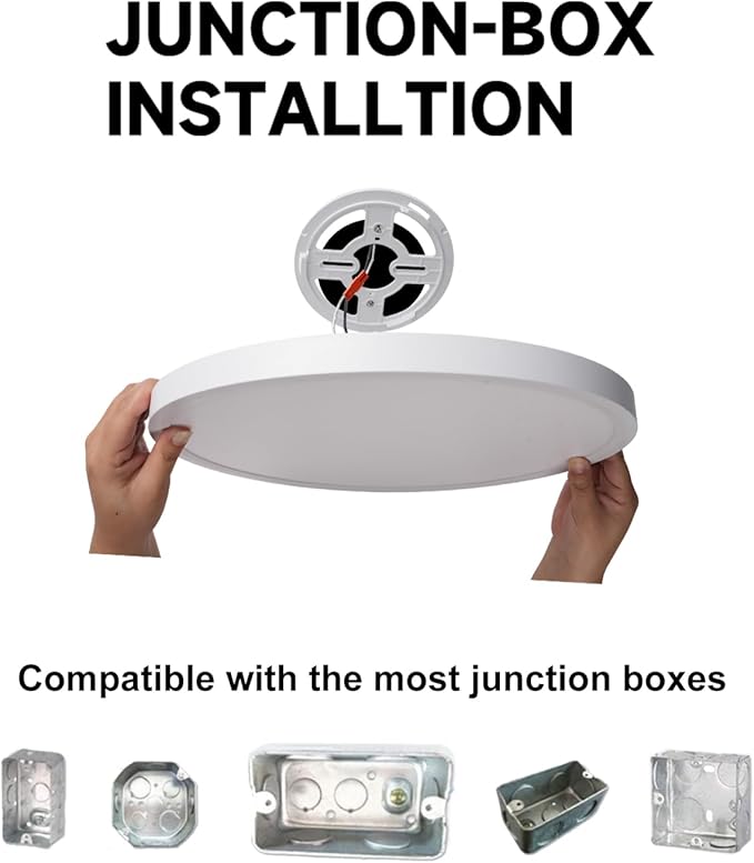 Flush Mount LED Lighting Round - 8 Inch Dimmable 5CCT Ultra Thin Surface Mount Light, No Flicker and Edge-lit Flat Panel Light for Wet Location, 8 Inch 4Pack Silver