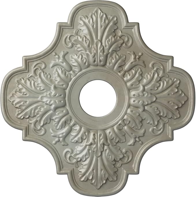 Ekena Millwork CM17PEFLSDecorative Ceiling Medallions Modeled After Original Historical Patterns & Designs, Flash Gold