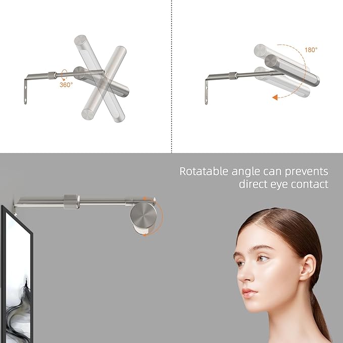 4W Picture Light Plug in, 12" Adjustable LED Art Light with Remote Control, Dimmable Wall Light for Picture Display Dartboard Art Work (Nickel)