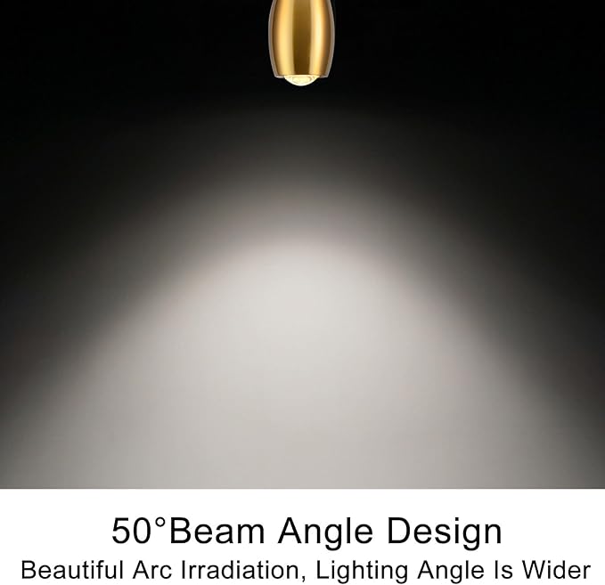 Gold Pendant Light, Modern Pendant Lights Kitchen Island, LED Hanging Light Fixtures for Dining Room Hallway Bedroom 3 Pack 3000K