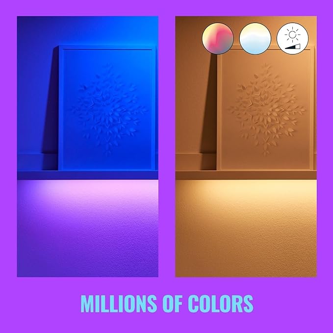 WiZ Connected 6FT RGB Wi-Fi LED Smart Color Changing Light Strip - Connects to Your Existing 2.4Ghz Wi-Fi - Control with Wiz Connected App - No Hub Required